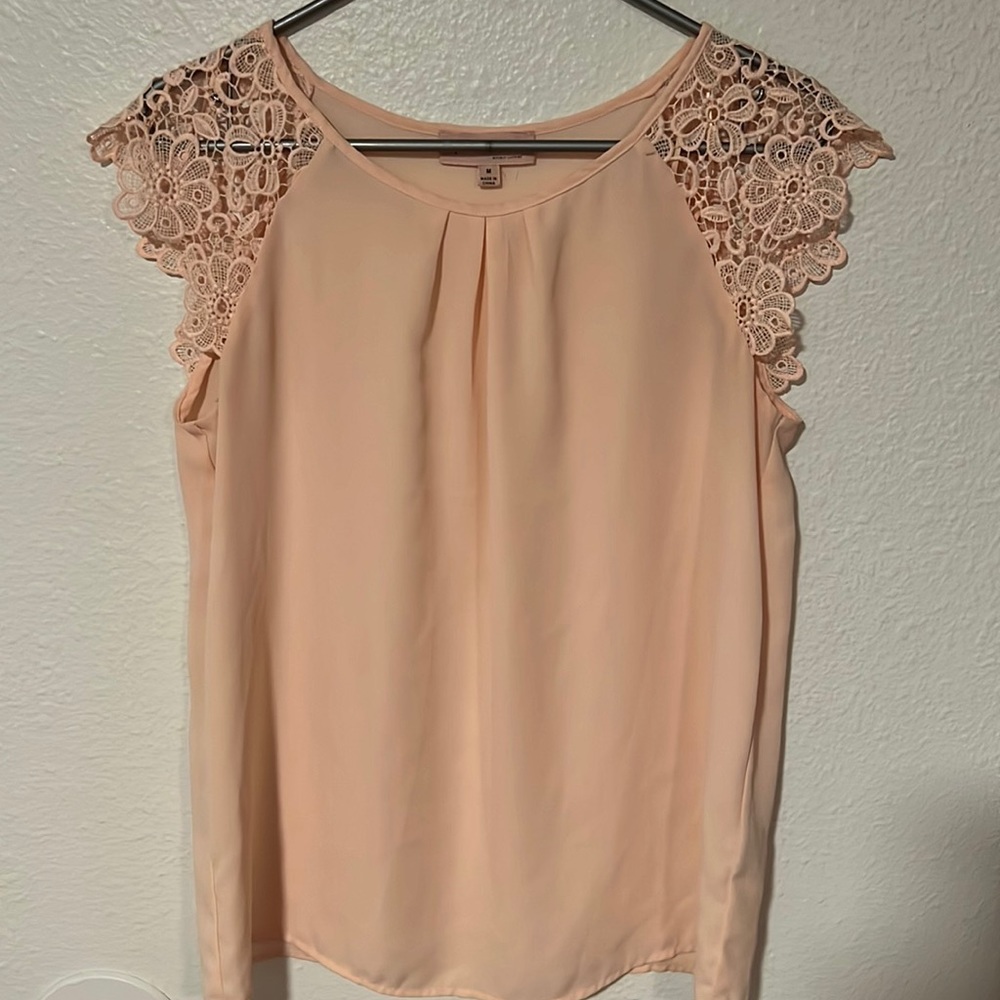 Blush pink blouse